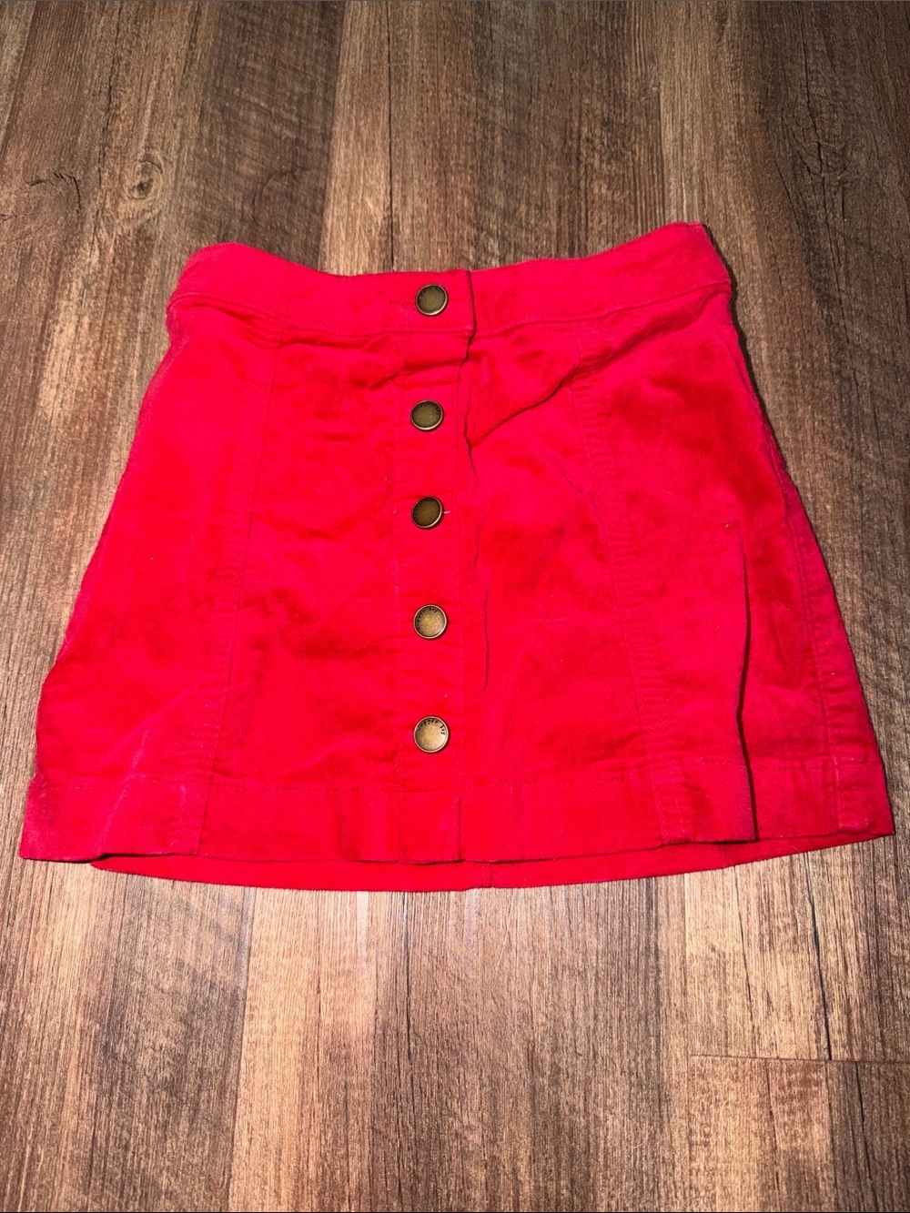 Copper Key Girls Red Corduroy Skirt size 5